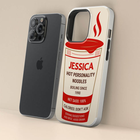 Personalized Funny Instant Noodles Cup iPhone Case